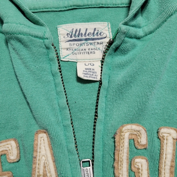 Zip up jacket American Eagle teal green L - Picture 2 of 4